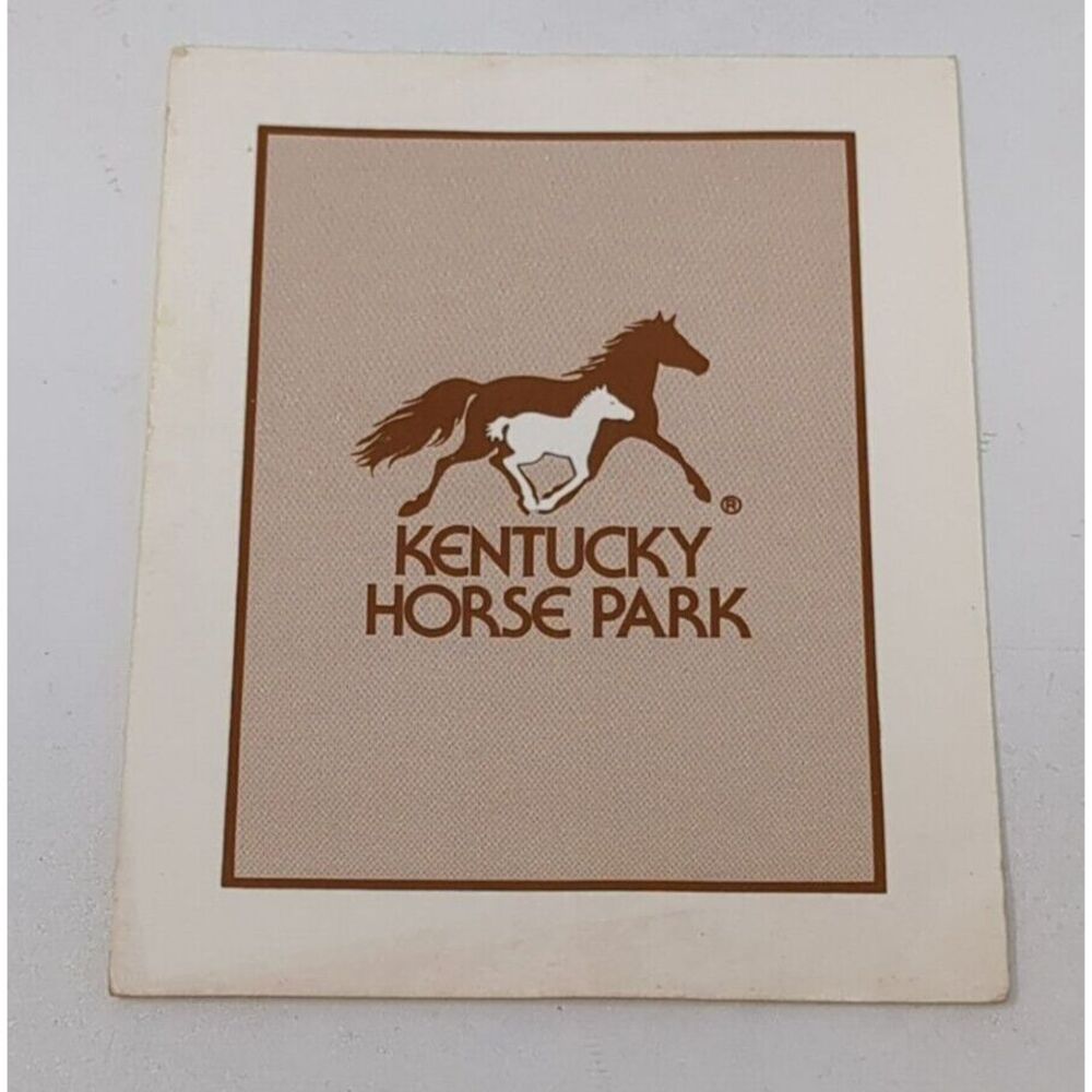 Vintage Kentucky Horse Park Lexington Map Brochure Ticket Stub 80s 1980s